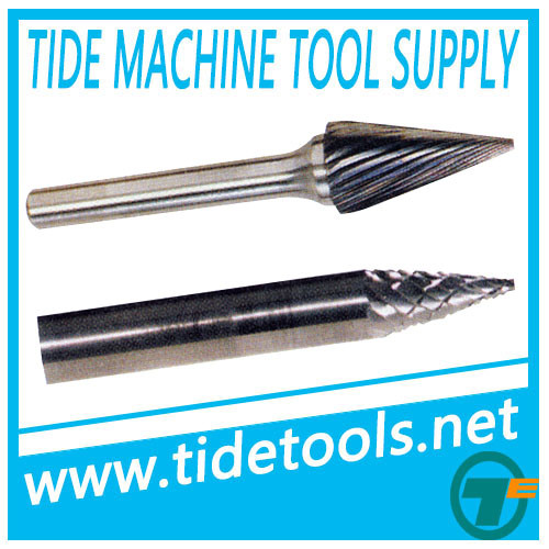 Carbide Burrs with Taper or Cone Flat End
